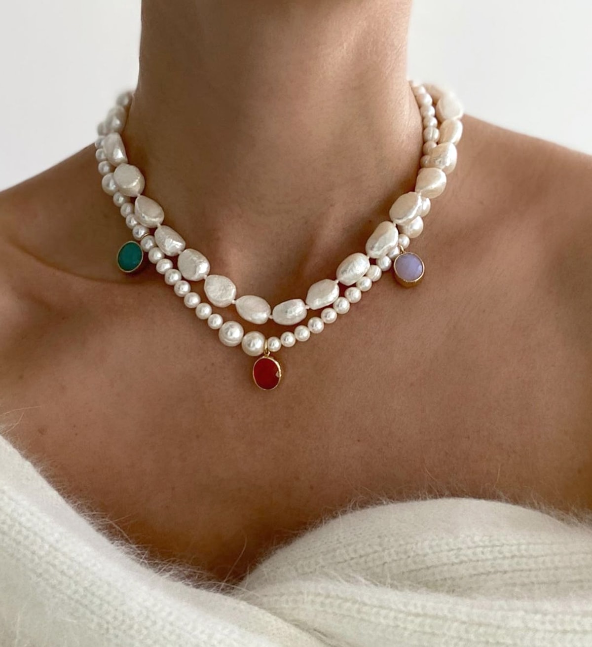 Жемчуг Украшения Из Жемчуга Полудрагоценные Камни Project Bead