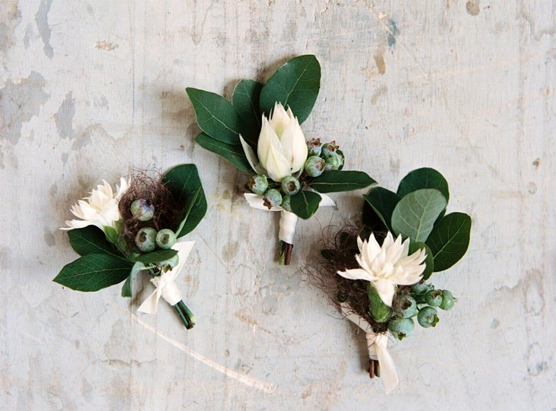 Свадьба Ариэль Дири Ariel Dearie Бутоньерки