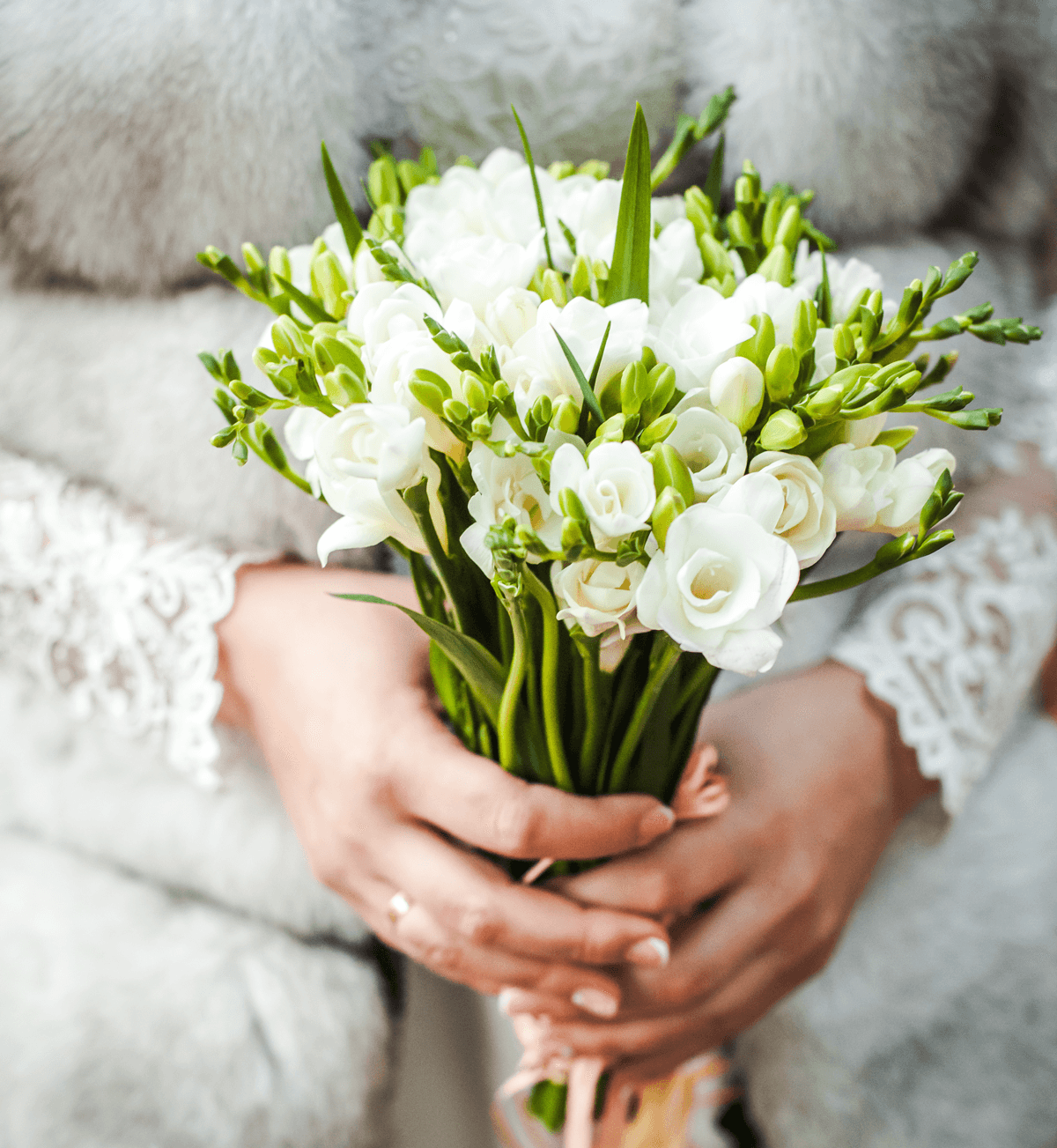 Букет Невесты Фрезии Свадебная Флористика