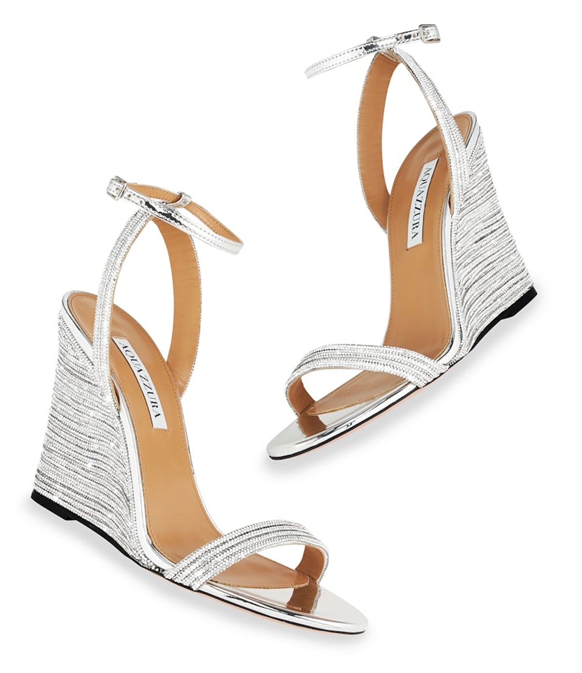 Свадебные Туфли Wow Crystal Wedge 95 Aquazzura