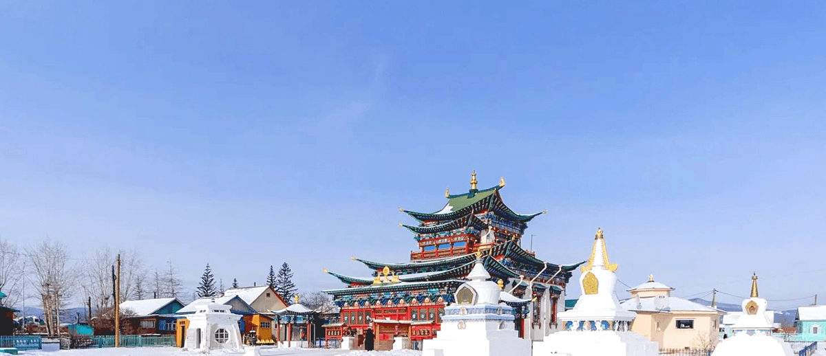 Иволгинский Дацан Зимой